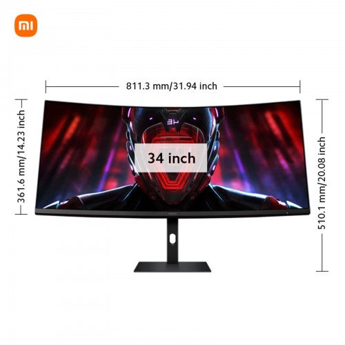 Xiaomi Gaming Monitor G34WQi 34" WQHD Curved 180Hz 2K – New Monitor (photo 3)
