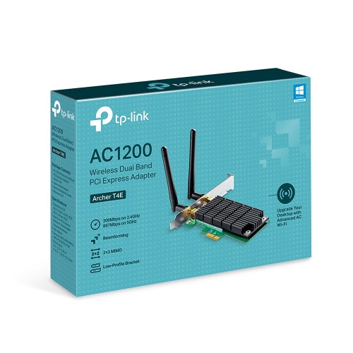 TP-Link T4E AC1200 Wireless Dual Band PCI Express Adapter (LP bracket included) – PCI Adapters