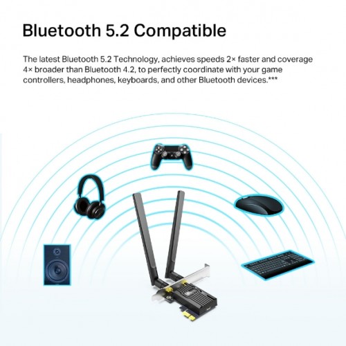 TP-Link Archer TX20E AX1800 WiFi 6 Bluetooth 5.2 PCI-E Adapter (New) – PCI Adapters (photo 3)