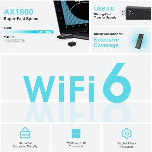 TP-Link Archer TX20U AX1800 Dual Band WiFi 6 Wireless USB Adapter – USB Adapters (photo 4)