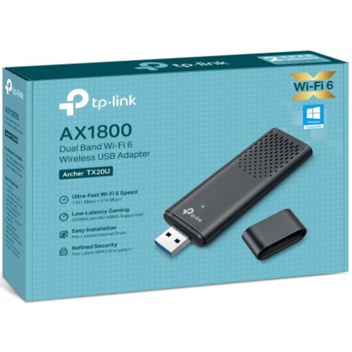 TP-Link Archer TX20U AX1800 Dual Band WiFi 6 Wireless USB Adapter – USB Adapters