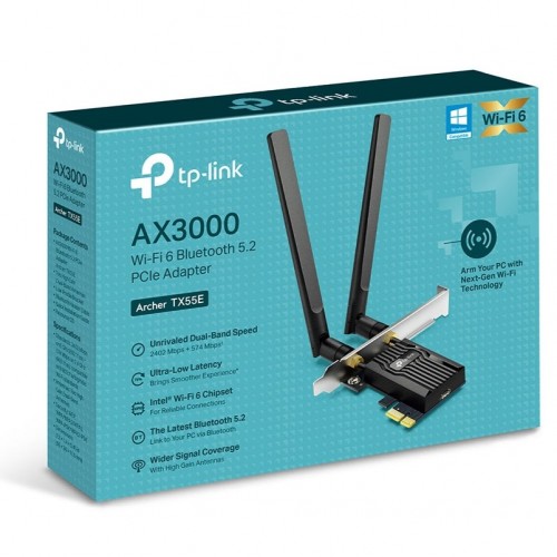 TP-Link Archer TX55E AX3000 WiFi 6 Bluetooth 5.2 PCIe Adapter – PCI Adapters