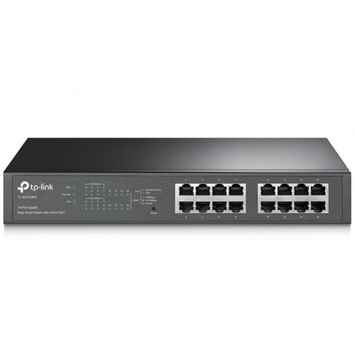(8P PoE) TP-Link SG1016PE 16-Port Gigabit Easy Smart PoE Switch with 8-Port PoE+ – Switches (photo 2)