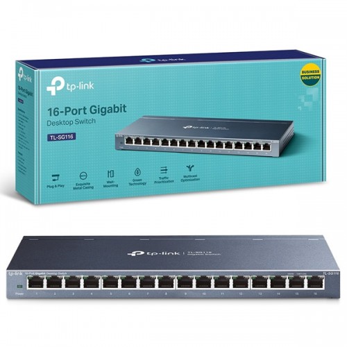 TP-Link TL-SG116 Unmanaged 16-Port Gigabit Desktop Switch – Switches