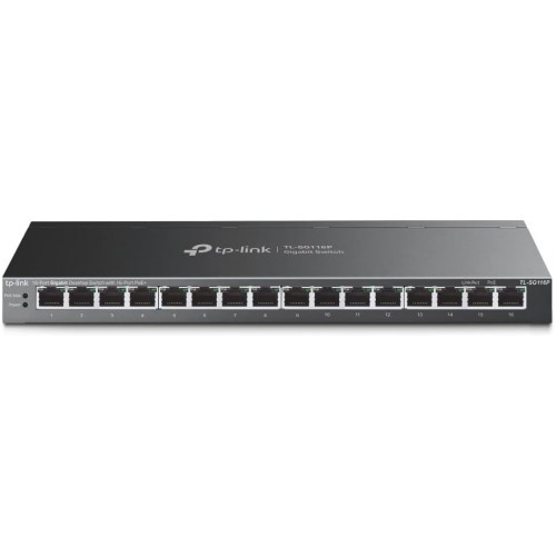 (16P PoE) TP-Link TL-SG116P 16-Port Unmanaged Gigabit Desktop Switch with 16-Port PoE+ - Up to 120W – Switches