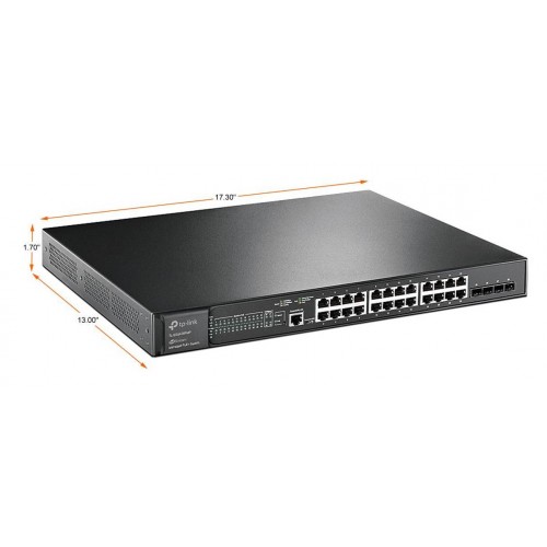 TP-Link SG3428XMP JetStream 24-Port Gigabit and 4-Port 10GE SFP+ L2+ Managed Switch – Switches (photo 2)