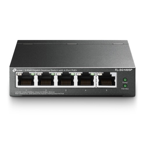 (Open Box) TP-Link TL-SG605P 5-Port Gigabit Desktop Switch with 4-Port PoE+ – Open Box – Networking Refurbished