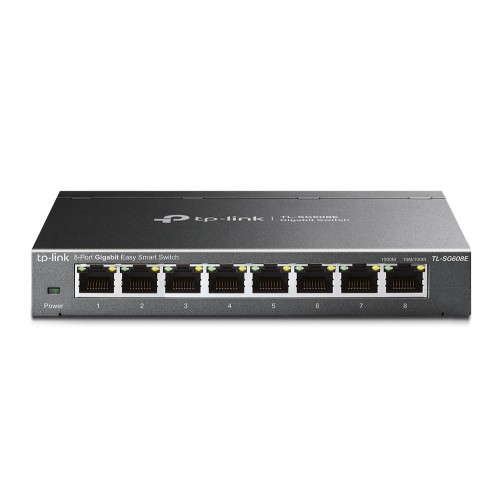 (Open Box) TP-Link TL-SG608E 8-Port Gigabit Easy Smart Switch – Open Box