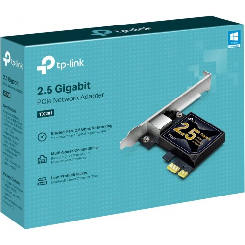 TP-Link TX201 2.5 Gigabit PCIe Network Adapter Retail (New)