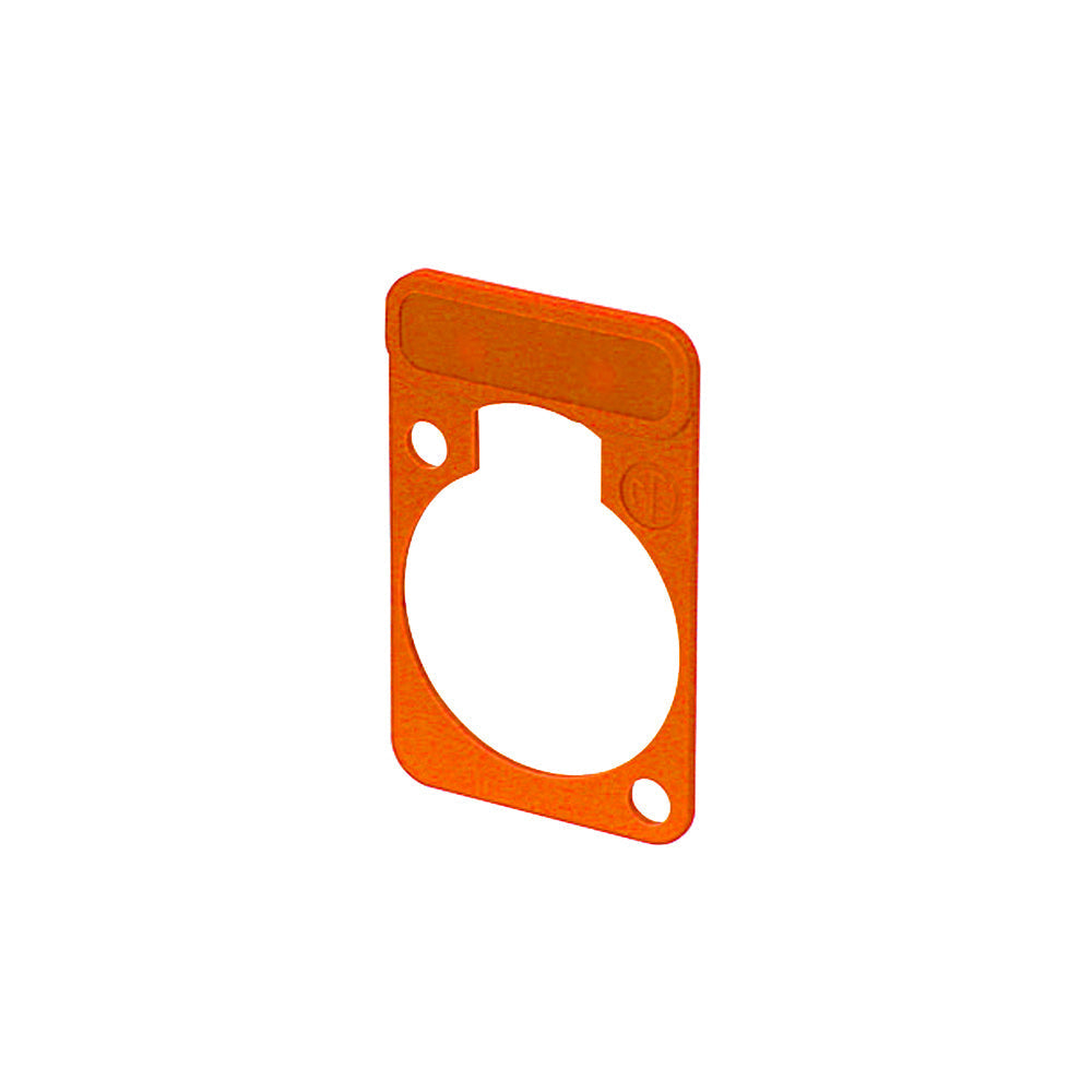 Neutrik D-Series Labelling Plate - Orange – Generic