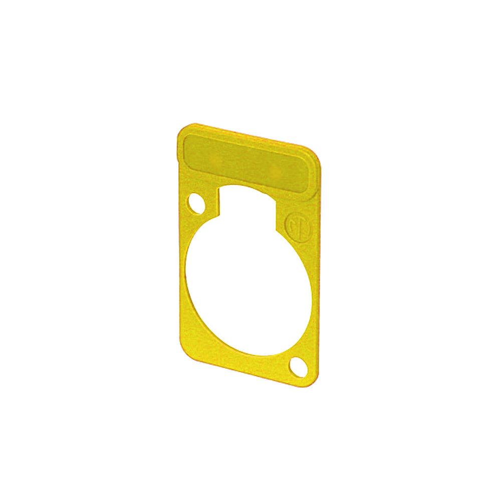 Neutrik D-Series Labelling Plate - Yellow – Generic