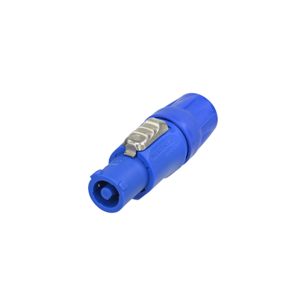 Neutrik 2 Pole 3 Wire AC Power-in Cable Connector - Blue – Generic