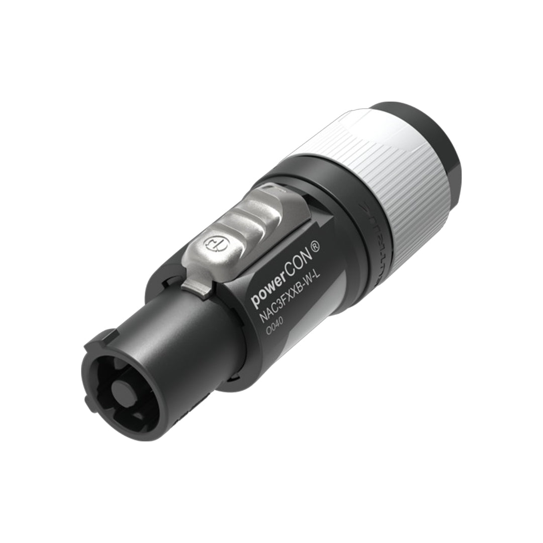 Neutrik 2 Pole 3 Wire AC Power-out Cable Connector - Grey (for 10-16mm diameter cable) – Generic