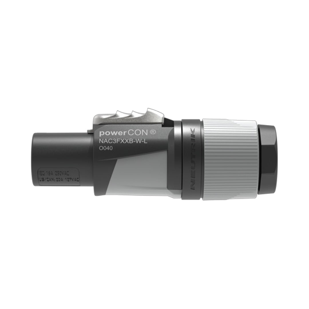 Neutrik 2 Pole 3 Wire AC Power-out Cable Connector - Grey (for 10-16mm diameter cable) – Generic – Neutrik Connectors and Accessories (photo 3)