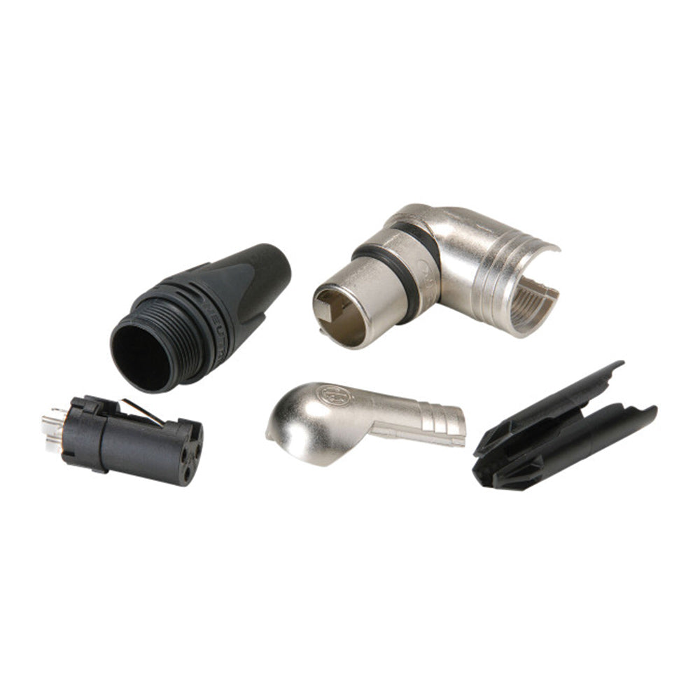 Neutrik 3-Pin XLR Right Angle Female Connector - Nickel with Silver Pins – Generic – Neutrik Connectors and Accessories (photo 3)
