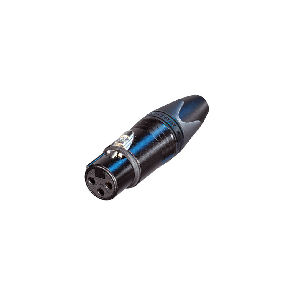 Neutrik 3-Pin XLR Female Connector - Black with Gold Pins – Generic – Neutrik Connectors and Accessories