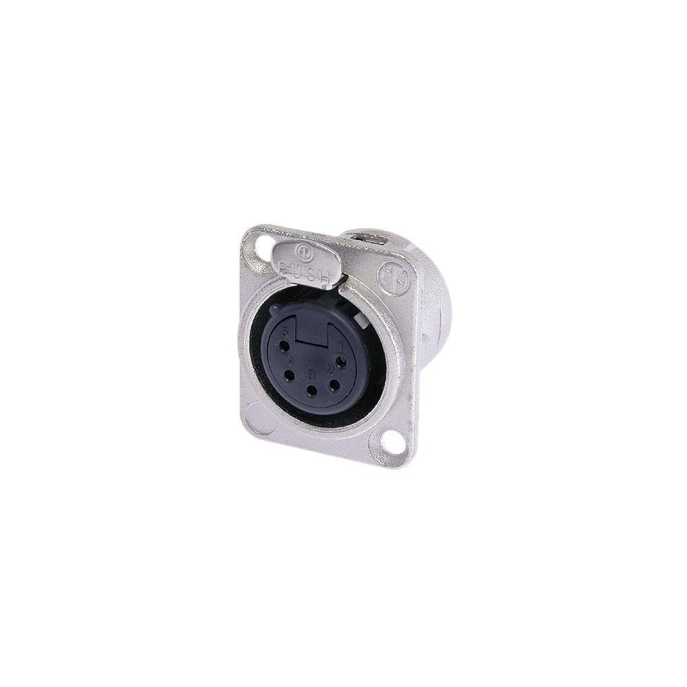 Neutrik DMX 5-pin Female to Solder D-Cut Receptacle – Generic – Neutrik Connectors and Accessories