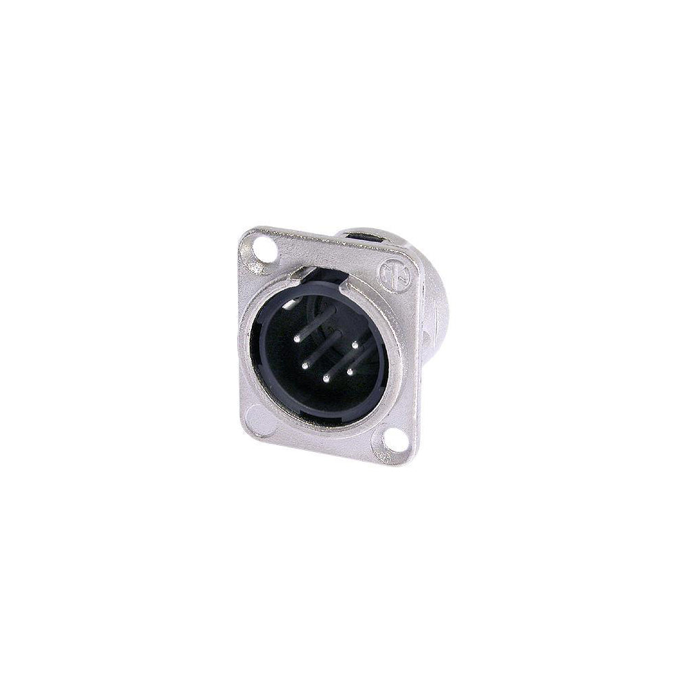 Neutrik DMX 5-pin Male to Solder D-Cut Receptacle – Generic