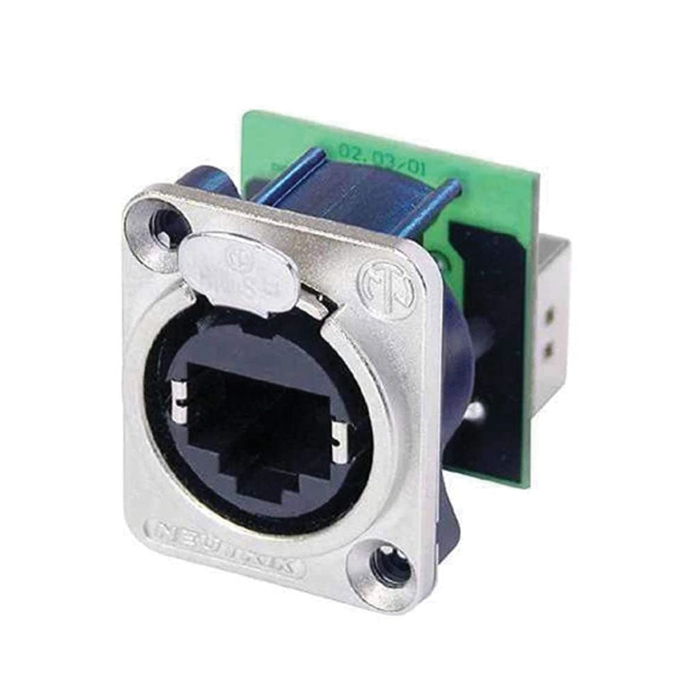 Neutrik Nickel CAT5E Ethercon Feed-Thru Jack – Generic