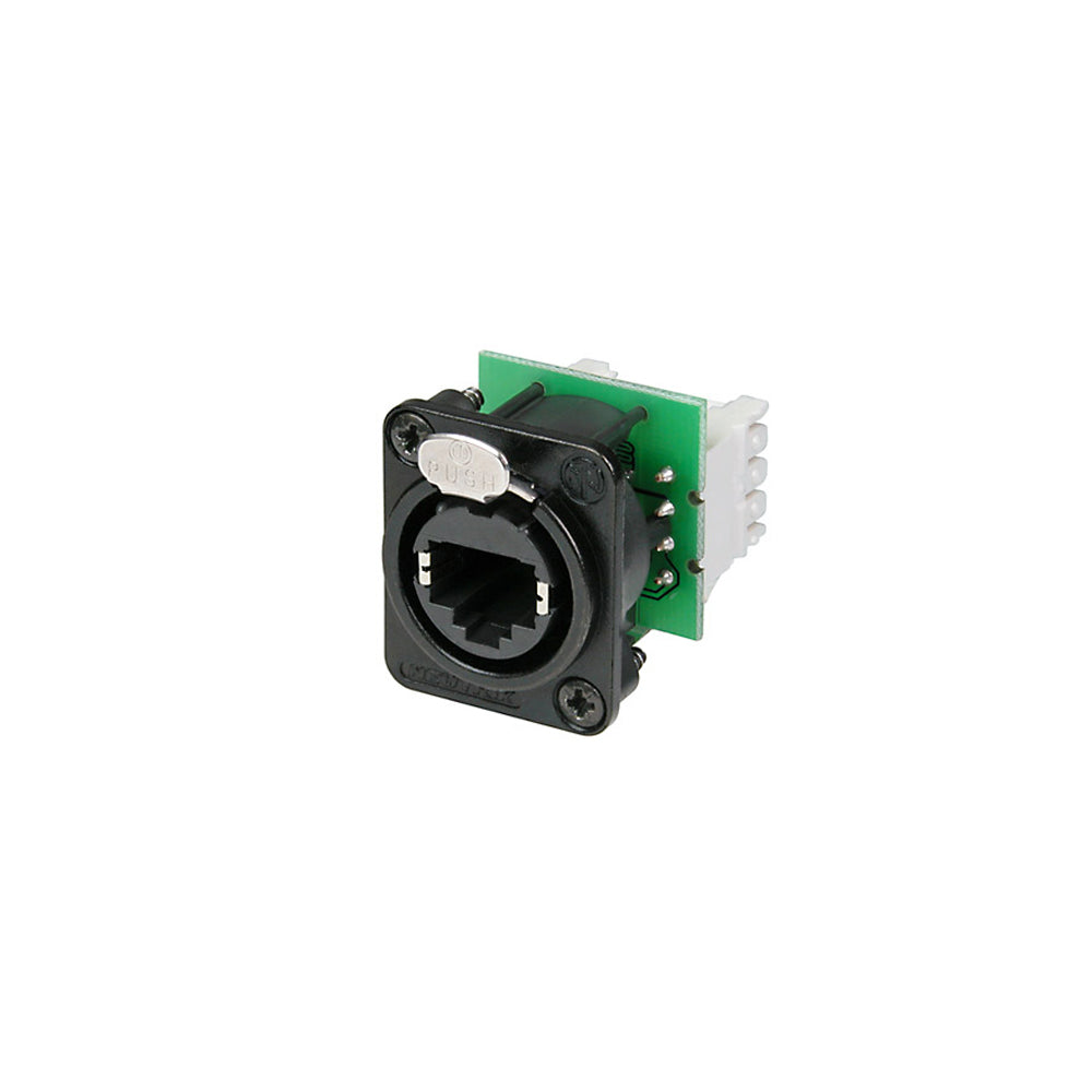 Neutrik Female Ethercon RJ45 Receptacle - 110 Punch Down - Black – Generic
