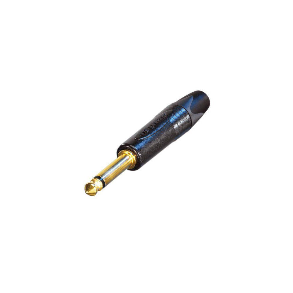 Neutrik 1/4 inch TS Male Slim Plug - Black with Gold Pins – Generic