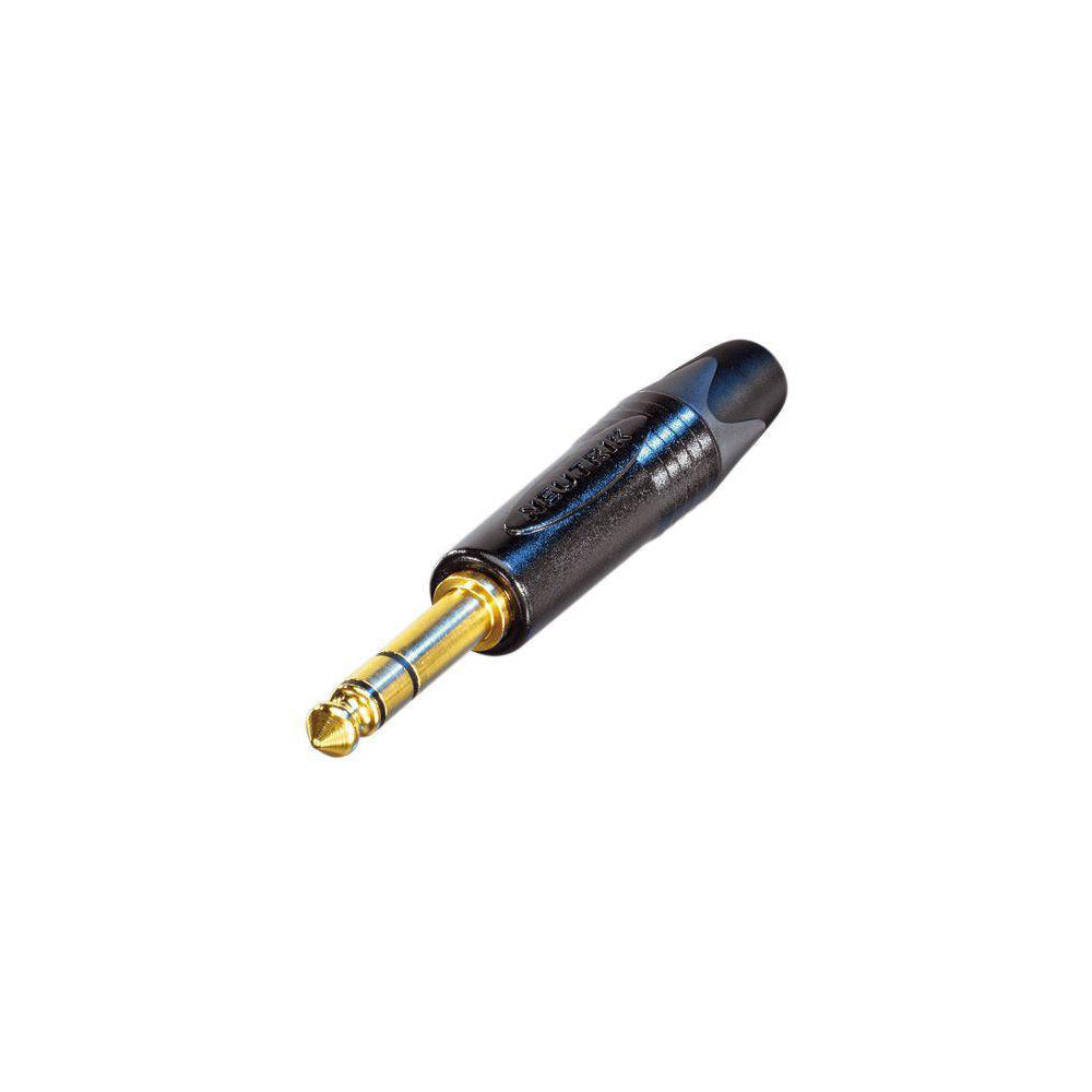 Neutrik 1/4 inch TRS Male Slim Plug - Black with Gold Pins – Generic