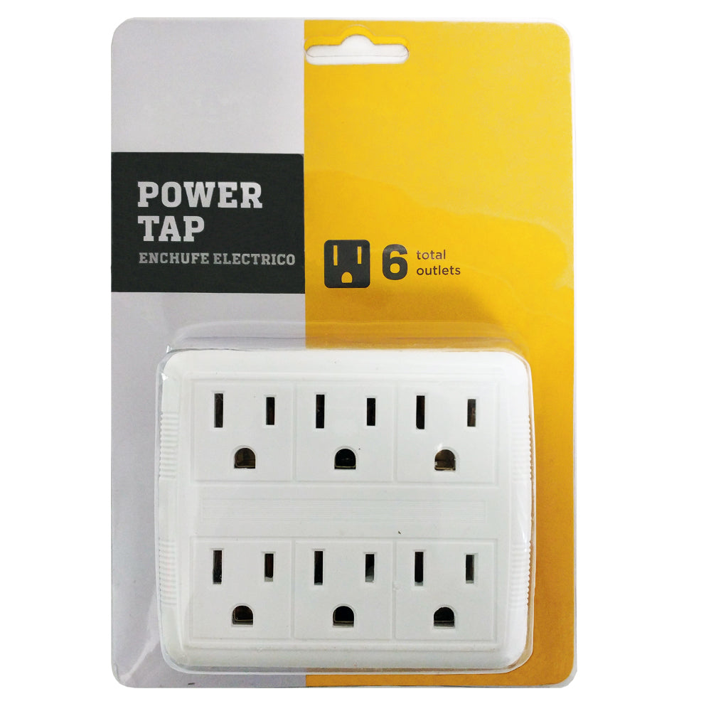 6 Outlet Power Tap - White – Generic – Power Strips & Surge Protectors (photo 2)