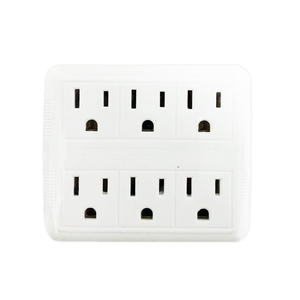 6 Outlet Power Tap - White – Generic – Power Strips & Surge Protectors