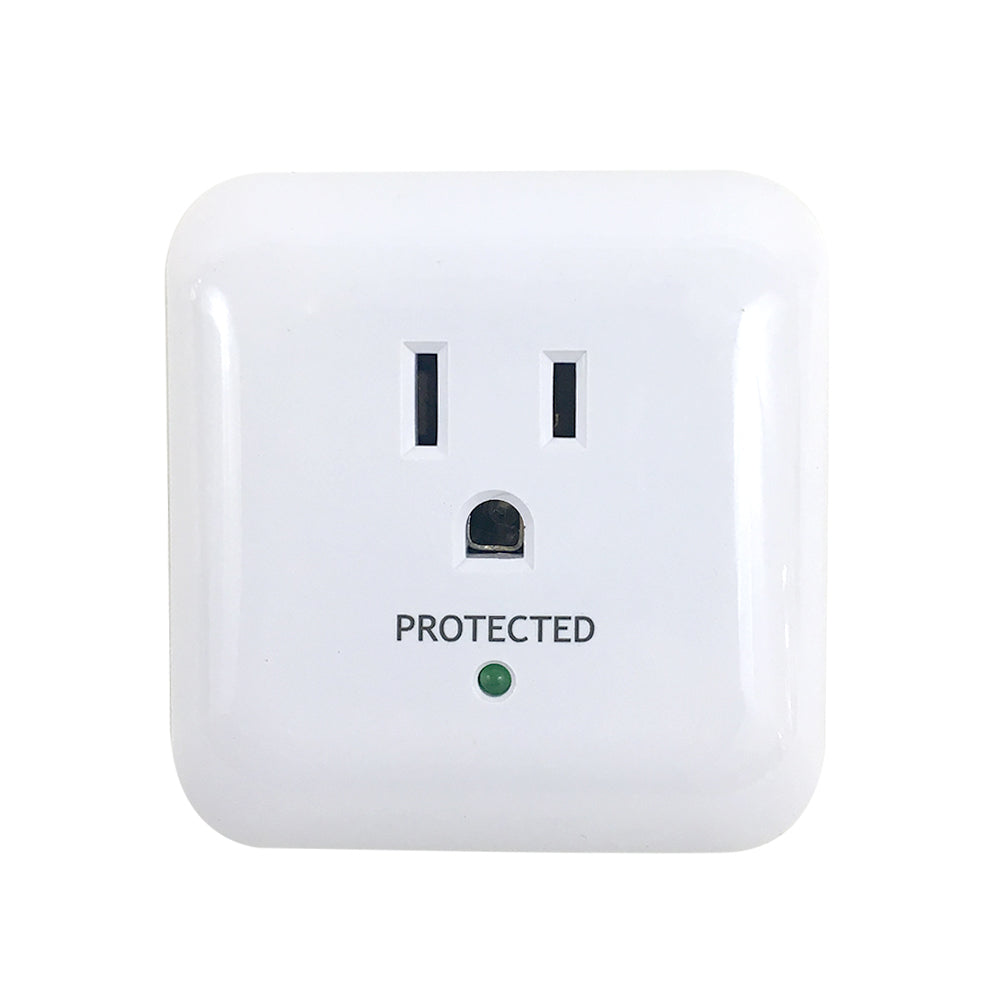1 Outlet Power Tap - 900J Surge Protection - White – Generic – Power Strips & Surge Protectors