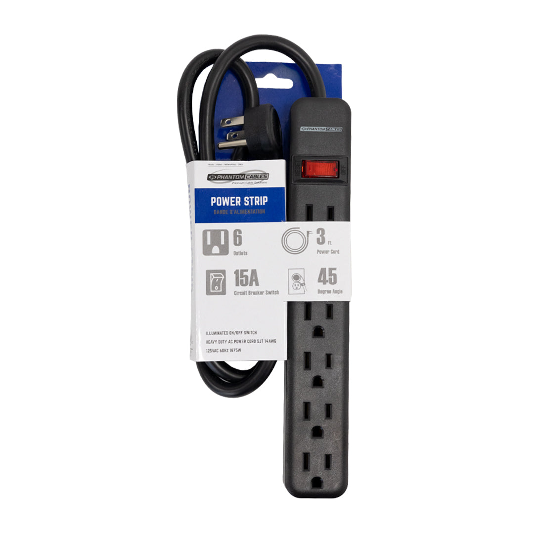 6 Outlet Power Strip - 45 Degree Angle 5-15P Plug – Generic – Power Strips & Surge Protectors (photo 3)
