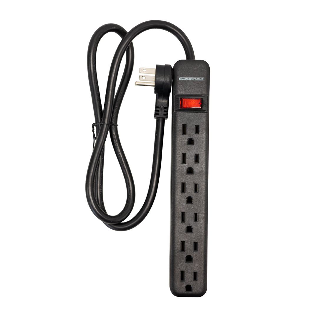 6 Outlet Power Strip - 45 Degree Angle 5-15P Plug – Generic – Power Strips & Surge Protectors