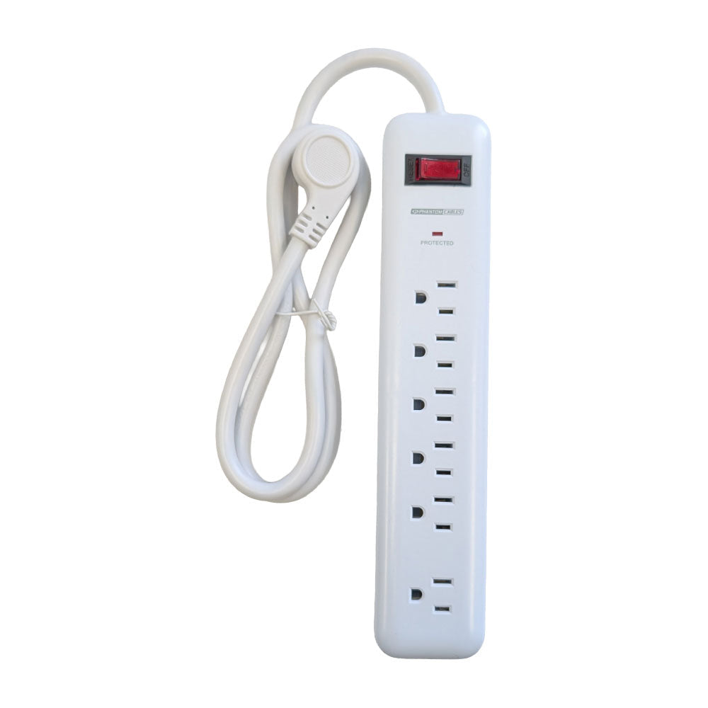 6 Outlet 900J Surge Protector - 45 Degree Angle 5-15P Plug – Circuit Breaker – Generic – Power Strips & Surge Protectors (photo 11)