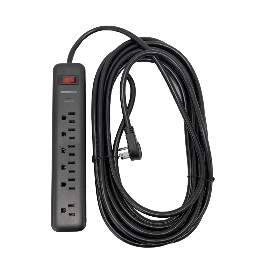 6 Outlet 900J Surge Protector - 45 Degree Angle 5-15P Plug – Circuit Breaker – Generic – Power Strips & Surge Protectors (photo 9)