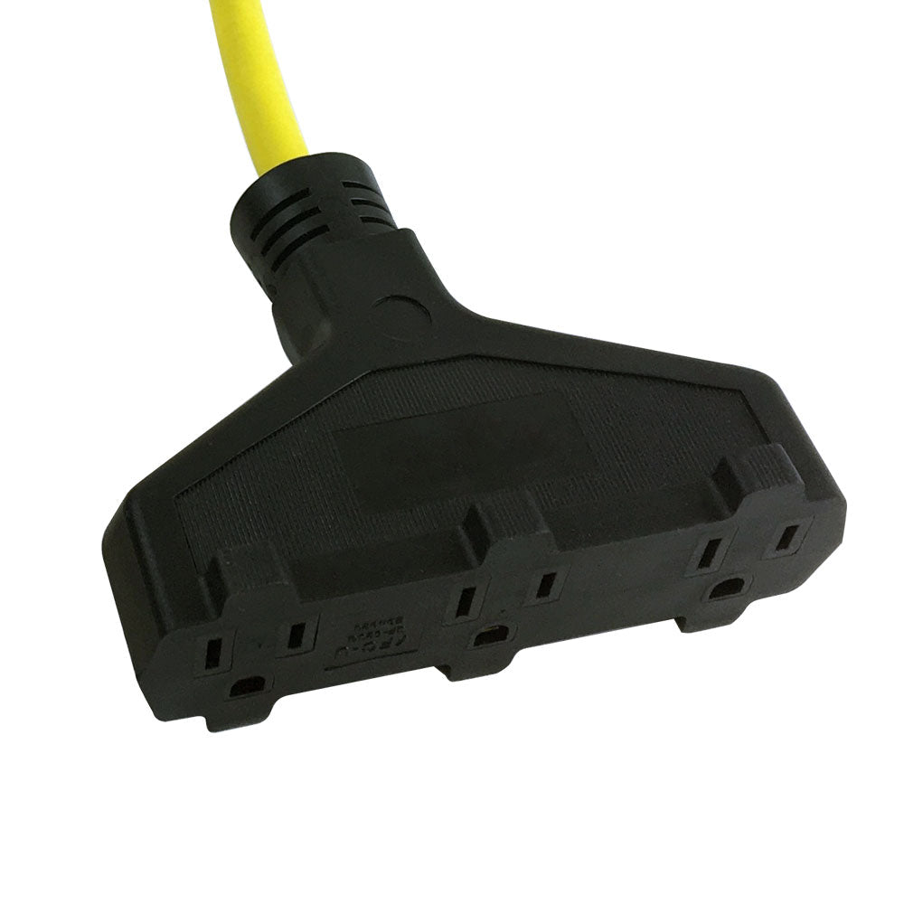 2ft 5-15P GFCI Plug to Triple Tap 5-15R Adapter - SJTW – Generic – Power Strips & Surge Protectors (photo 2)