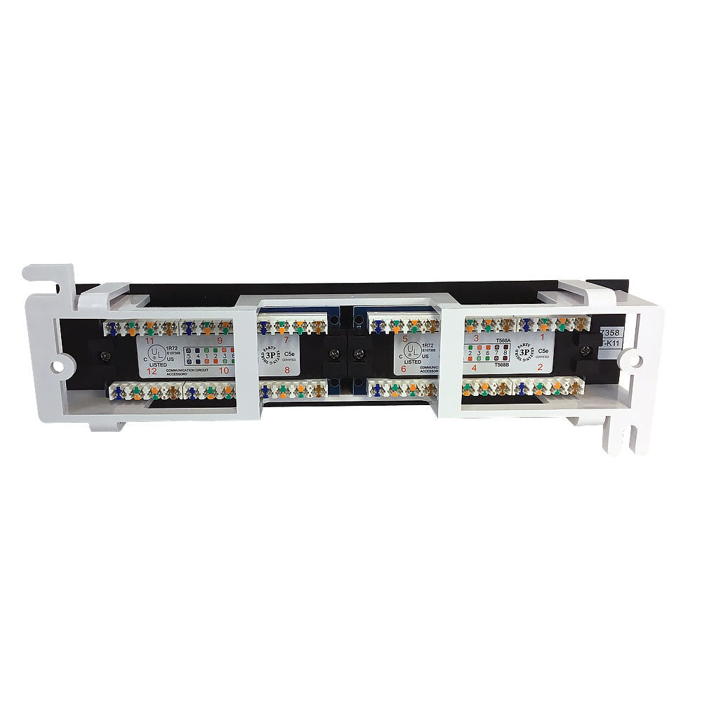 12-Port CAT5e Patch Panel, Self Mount Patch Panel - 110 Punch-Down – Generic – CAT5E Patch Panels (photo 2)