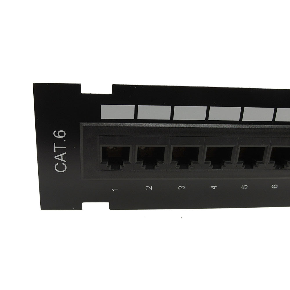 12-Port CAT6 Patch Panel, Self Mount Patch Panel - 110 Punch-Down – Generic – CAT6 Patch Panels (photo 3)
