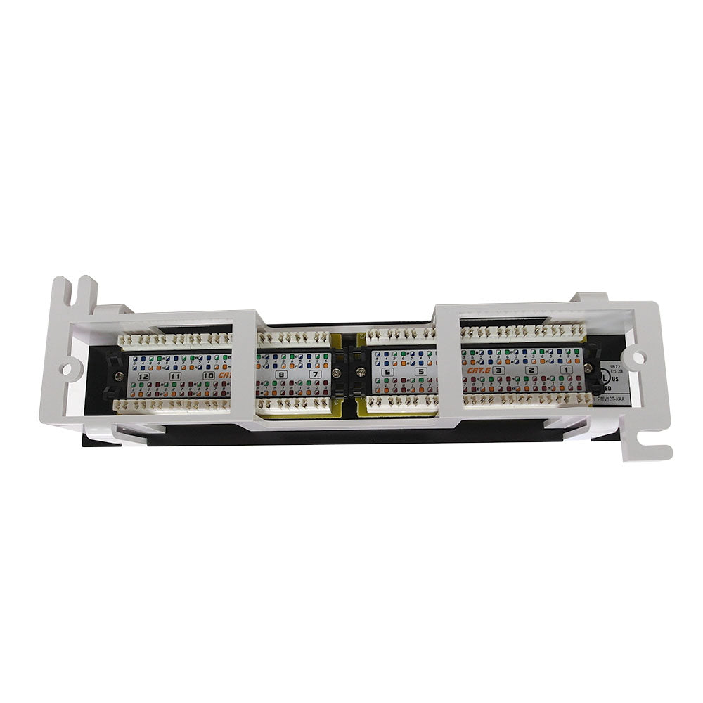 12-Port CAT6 Patch Panel, Self Mount Patch Panel - 110 Punch-Down – Generic – CAT6 Patch Panels (photo 4)