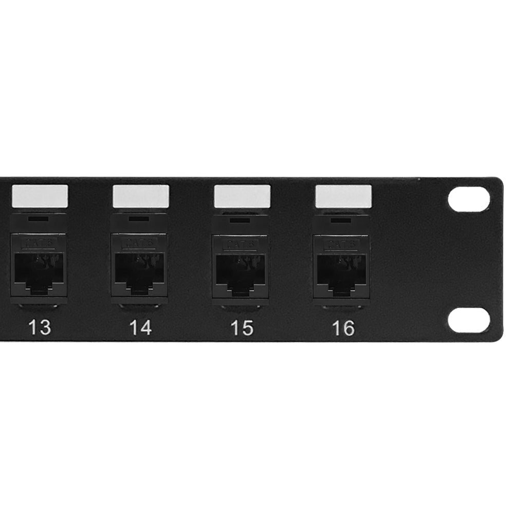 16-Port CAT6 Patch Panel, 19" Rackmount 1U - Pass-Through – Generic – CAT6 Patch Panels (photo 2)