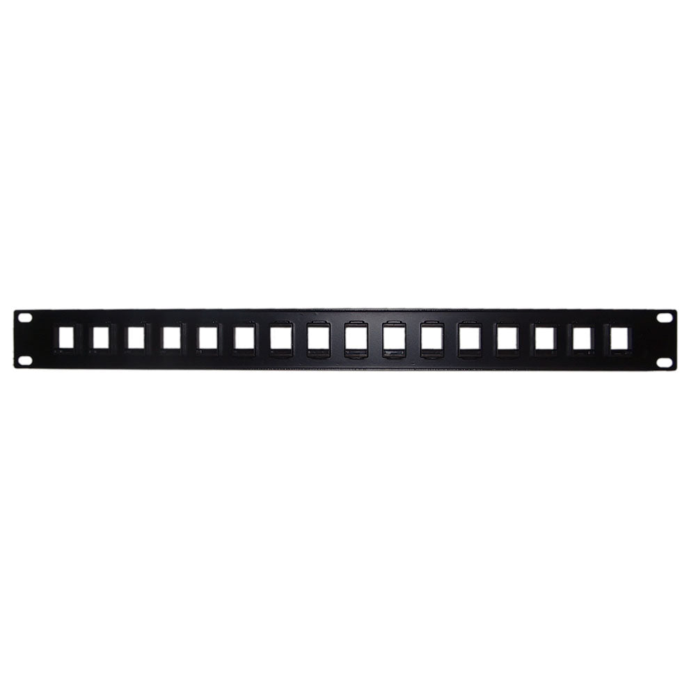 16-port Keystone Patch Panel, 19 inch Rackmount 1U - Unloaded – Generic – Unloaded Patch Panels (photo 2)