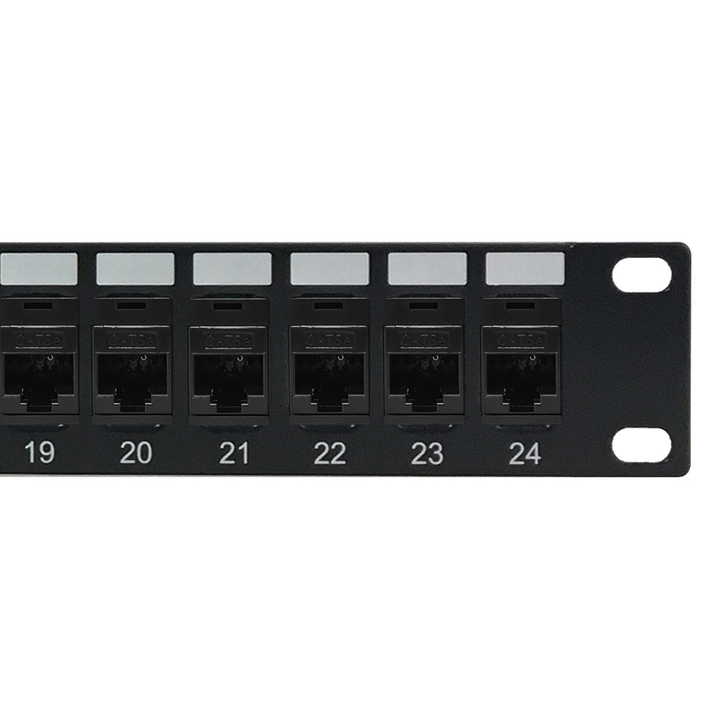 24-Port CAT5e Patch Panel, 19" Rackmount 1U - Pass-Through – Generic – CAT5E Patch Panels (photo 2)