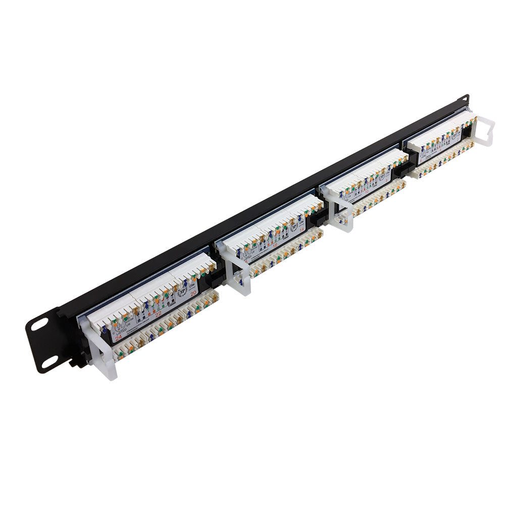 24-Port CAT5e Patch Panel, 19" Rackmount 1U - 110 Punch-Down – Generic – CAT5E Patch Panels (photo 2)