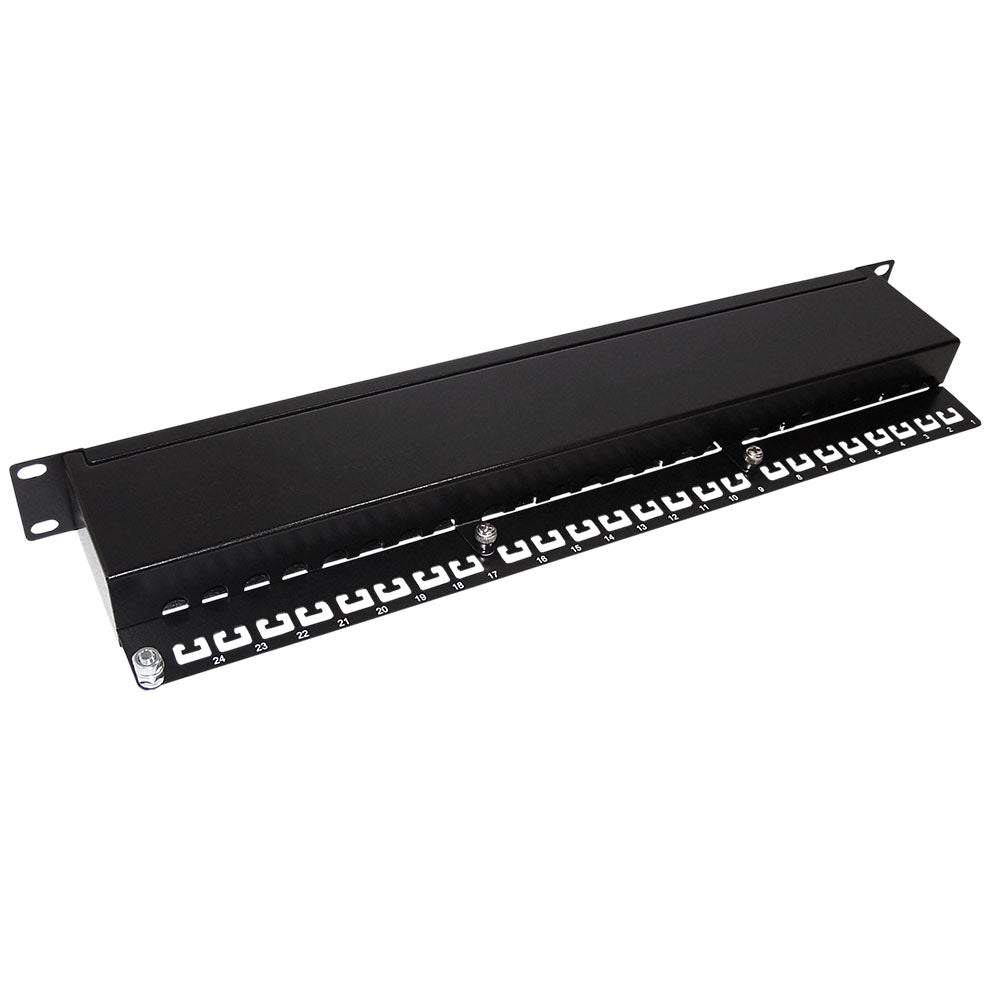 24-Port CAT6 Shielded Patch Panel, 19" Rackmount 1U - 110 Punch-Down – Generic – CAT6 Patch Panels (photo 2)