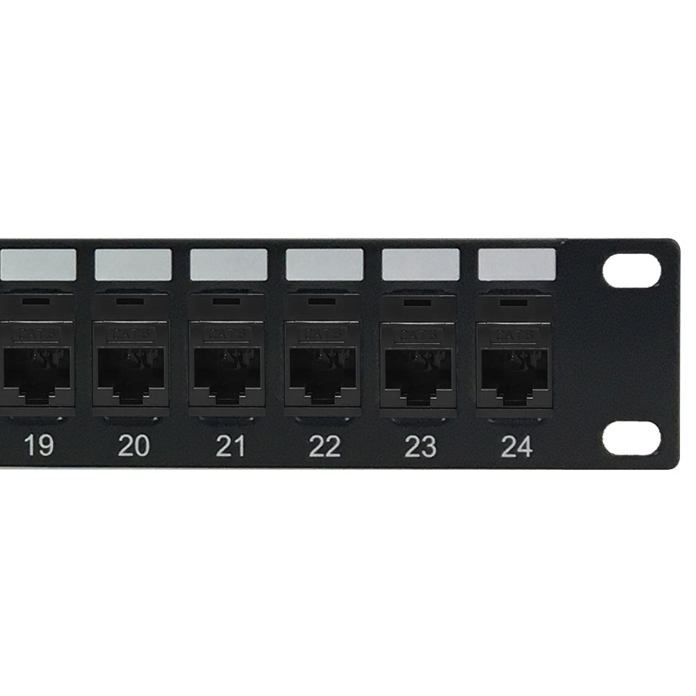 24-Port CAT6 Patch Panel, 19" Rackmount 1U - Pass-Through – Generic – CAT6 Patch Panels (photo 2)