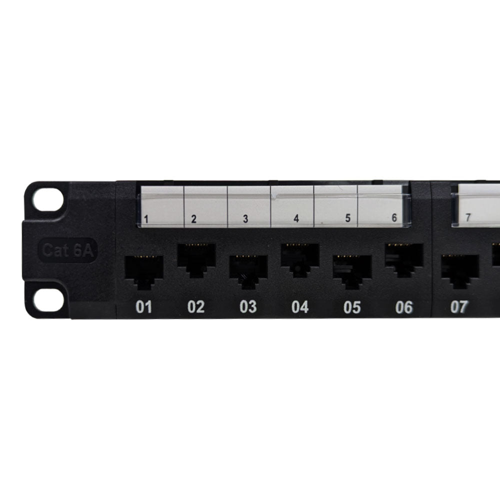 24-Port CAT6A Patch Panel, 19" Rackmount 1U - 110 Punch-Down – Generic – CAT6A Patch Panels (photo 3)
