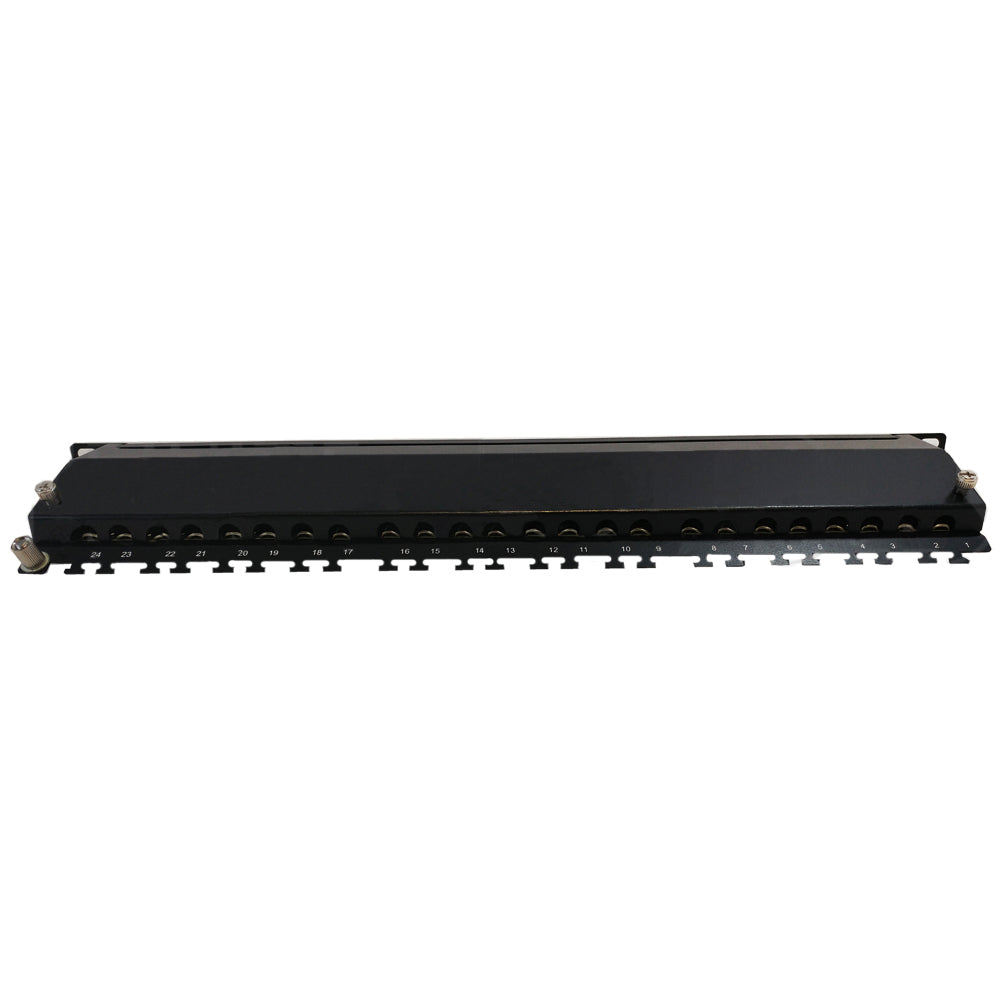 24-Port CAT6A Shielded Patch Panel, 19" Rackmount – Generic – CAT6A Patch Panels (photo 2)