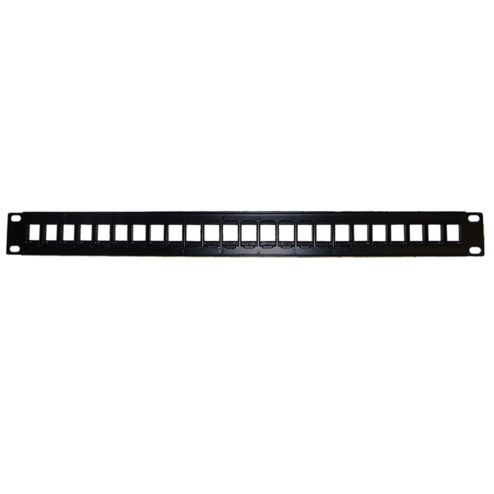 24-port Keystone Patch Panel, 19 inch Rackmount 1U - Unloaded – Generic – Unloaded Patch Panels (photo 2)