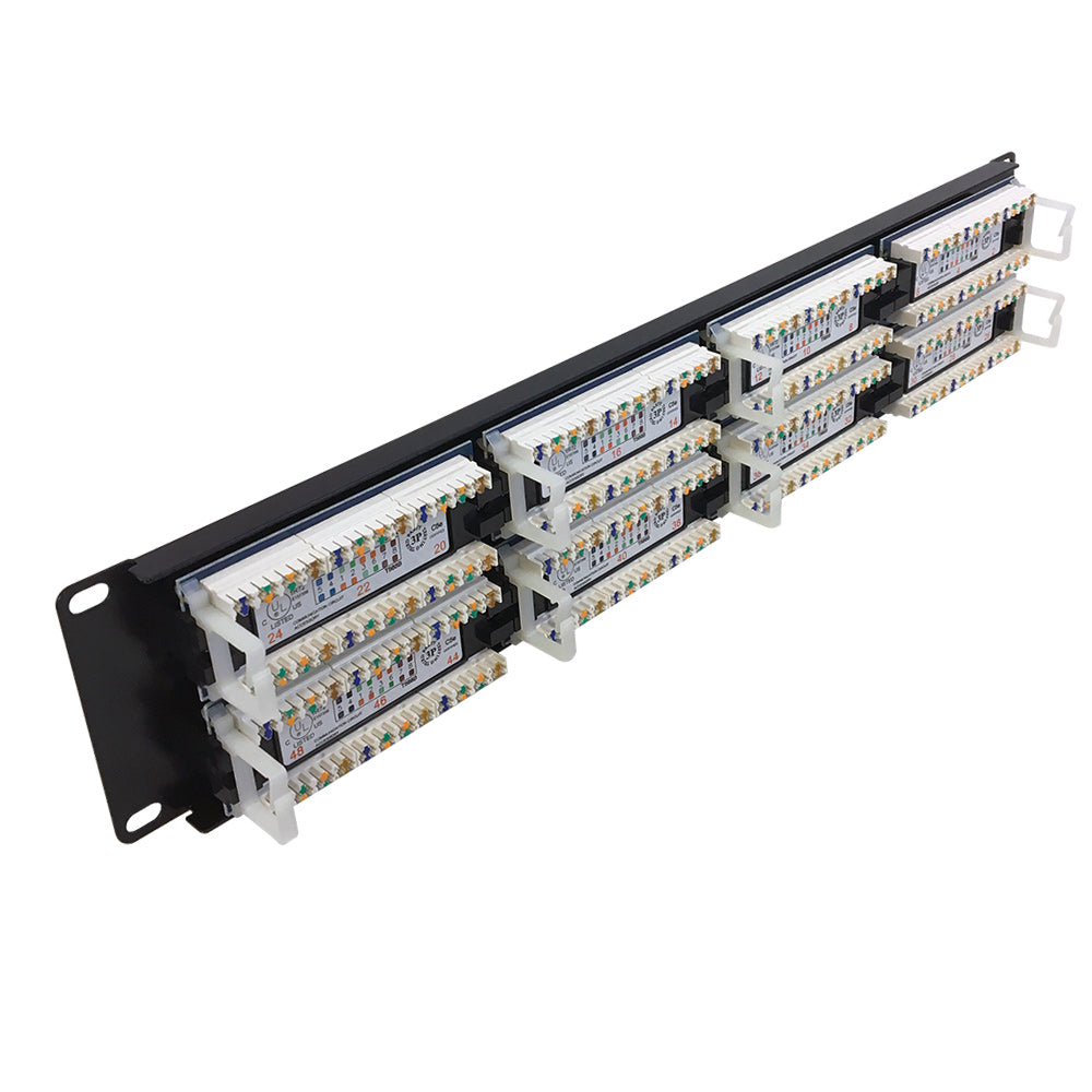 48-Port CAT5e Patch Panel, 19" Rackmount 2U - 110 Punch-Down – Generic – CAT5E Patch Panels (photo 2)