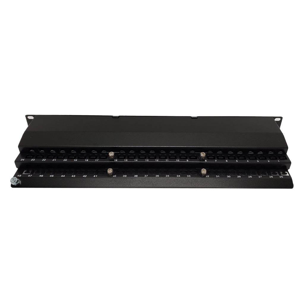 48-Port CAT6A Shielded Patch Panel, 19" Rackmount 1U – Generic – CAT6A Patch Panels (photo 2)