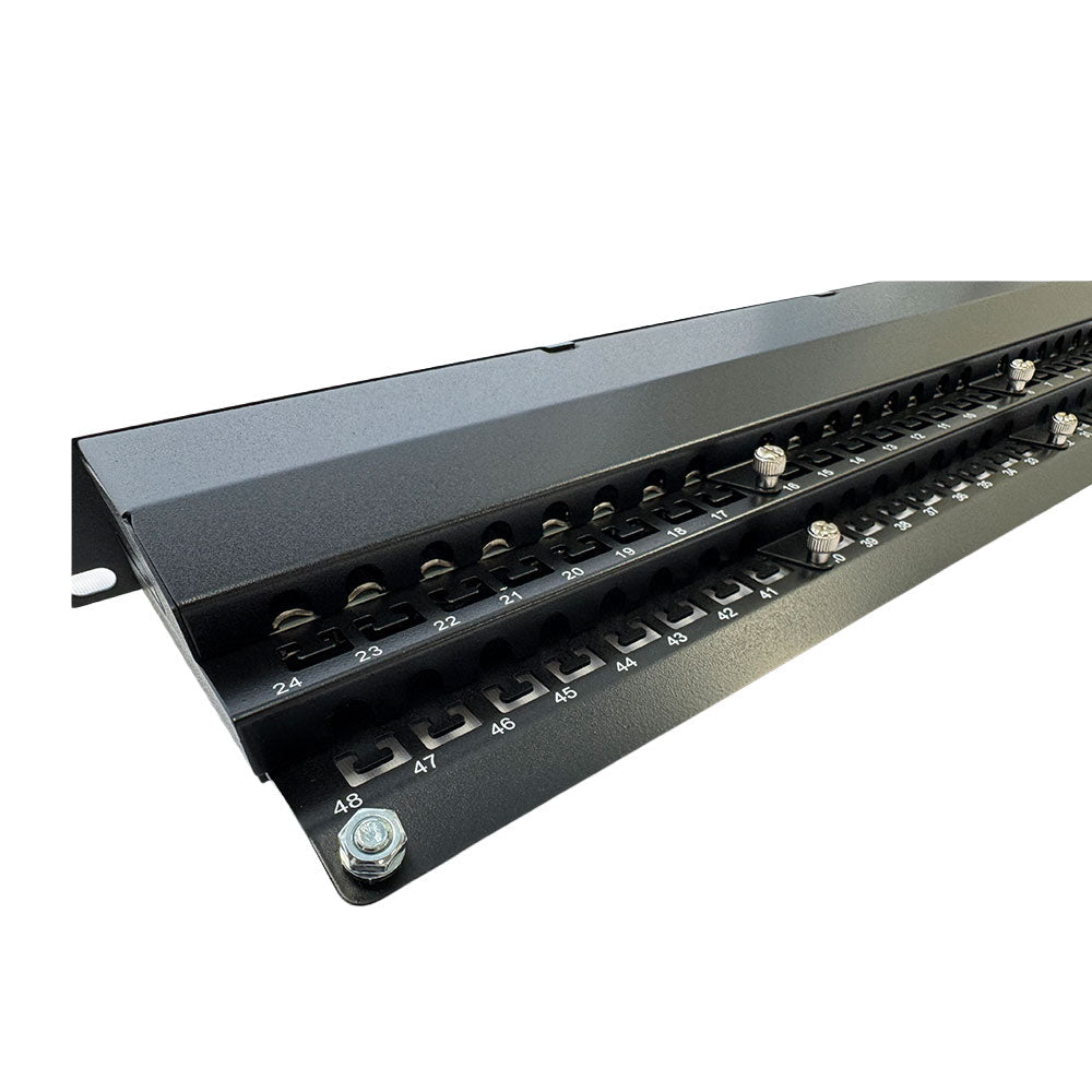 48-Port CAT6A Shielded Patch Panel, 19" Rackmount 1U – Generic – CAT6A Patch Panels (photo 4)
