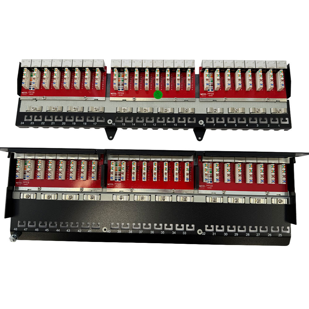 48-Port CAT6A Shielded Patch Panel, 19" Rackmount 1U – Generic – CAT6A Patch Panels (photo 7)